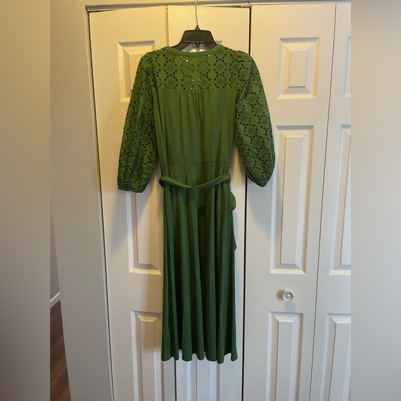 Boden Eyelet Embroidery Long Sleeve Dress - Picture 4 of 8